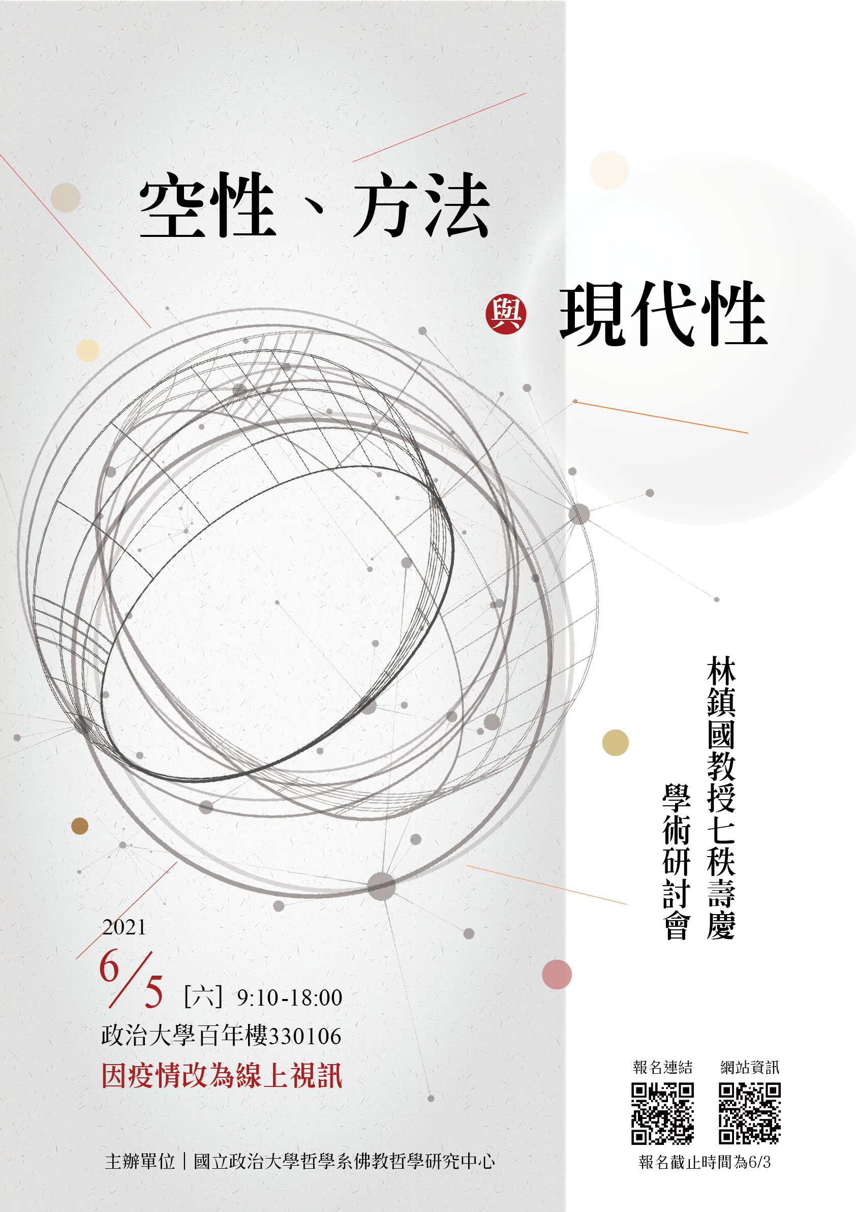 「空性、方法與現代性」：林鎮國教授七秩壽慶學術研討會